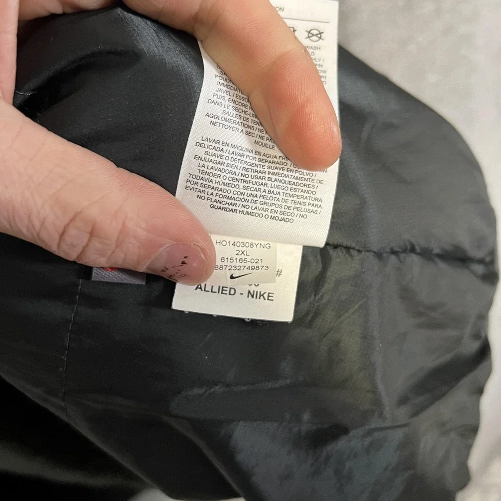 Nike Aeroloft Tech Fleece Parka Jacket Women's 2XL Gray‎ Insulated Full Zip